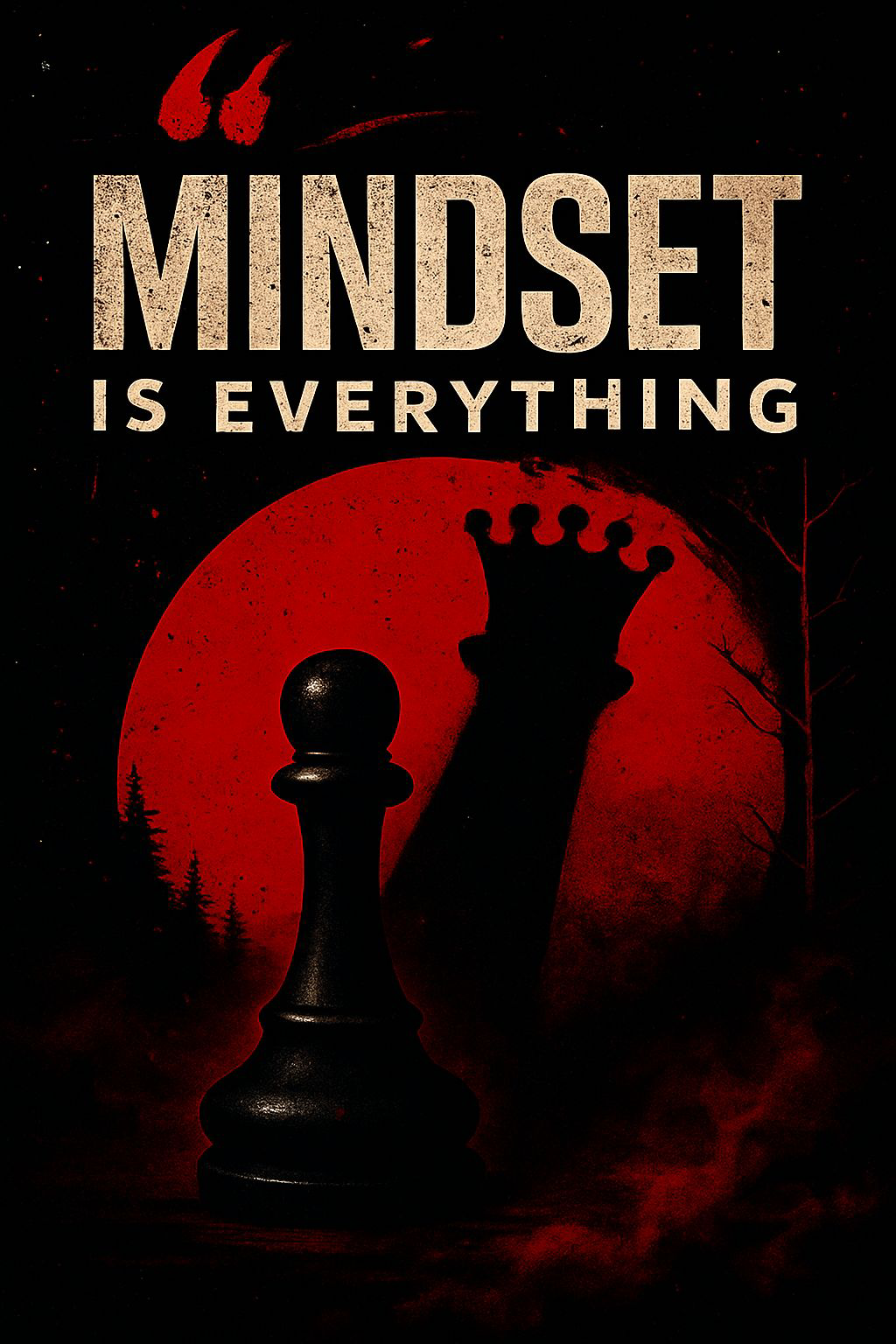 Mindset is Everything” Digital Art Print Poster/DTF File