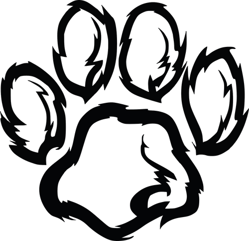 Furry Paw Print SVG | Digital Download for Dog Lovers & Crafters